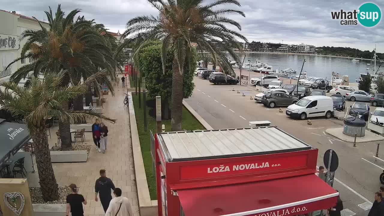 Spletna kamera Novalja – Obala Petra Krešimira IV