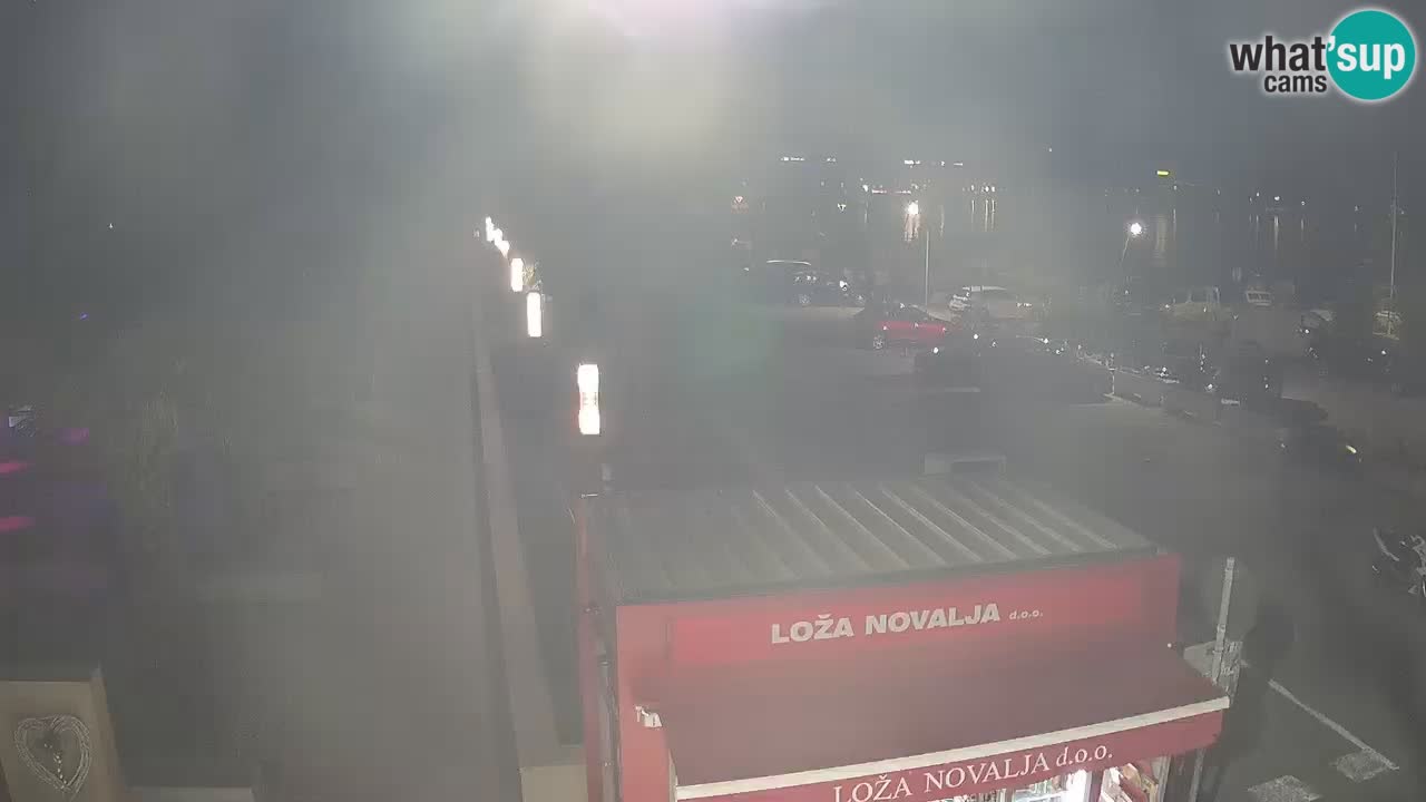 Web kamera Novalja – Obala Petra Krešimira IV
