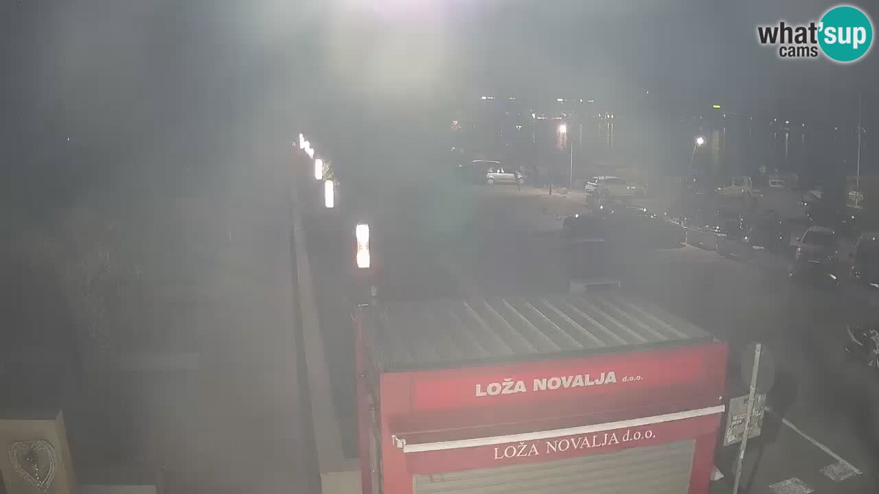 Web kamera Novalja – Obala Petra Krešimira IV
