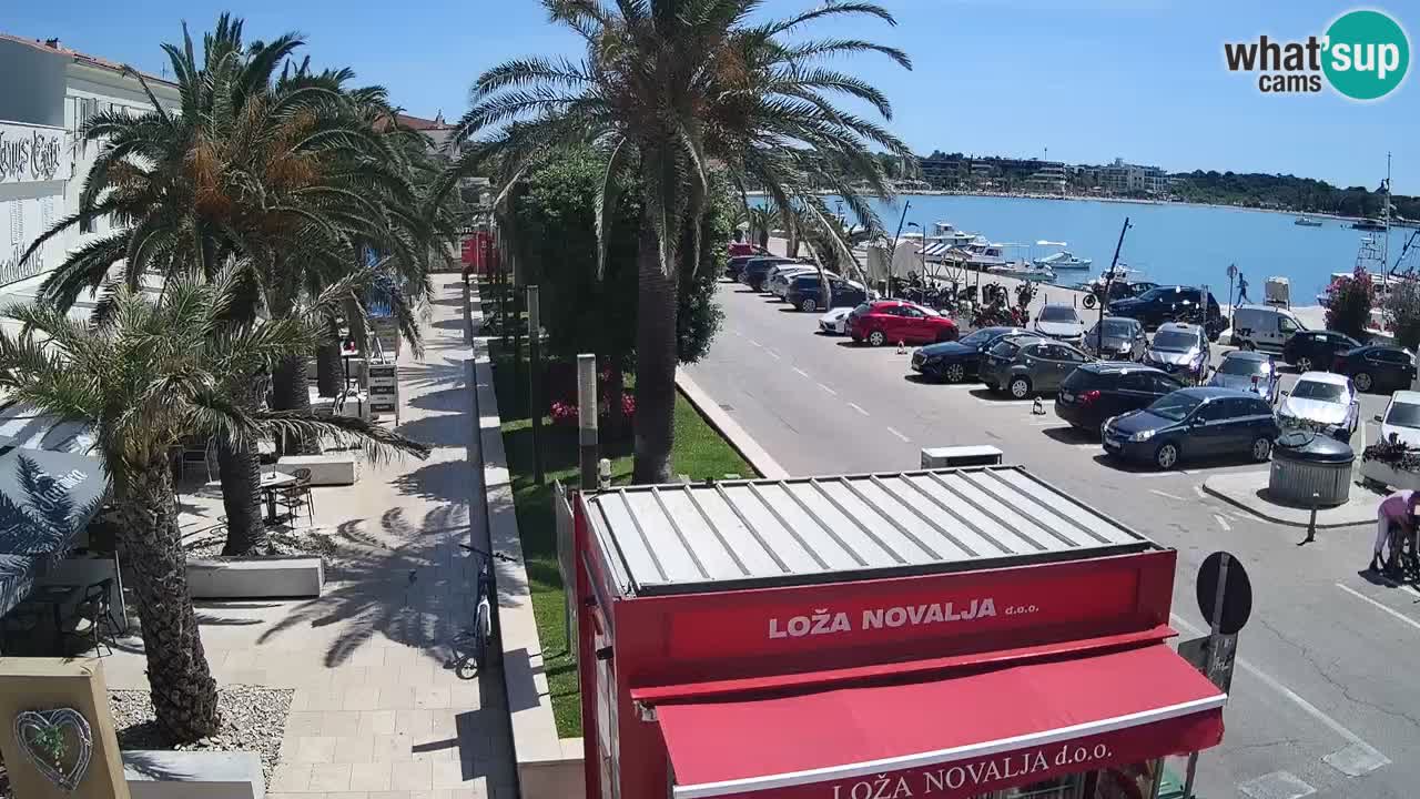 Web kamera Novalja – Obala Petra Krešimira IV