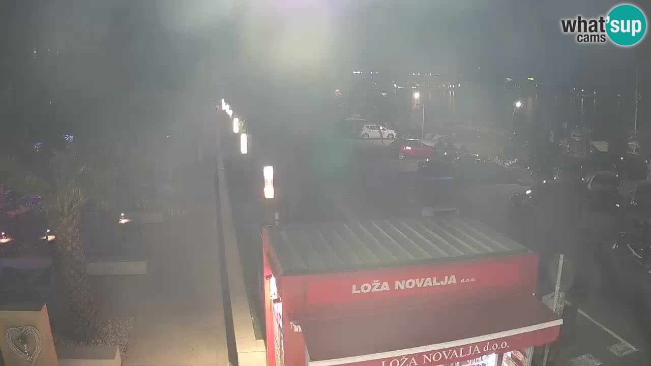 Web kamera Novalja – Obala Petra Krešimira IV