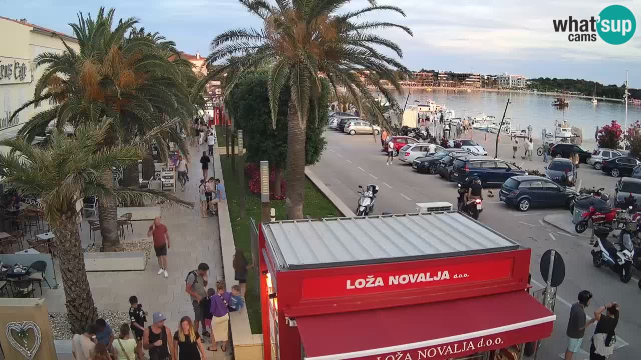 Camera en diecto Novalja – Obala Petra Krešimira IV