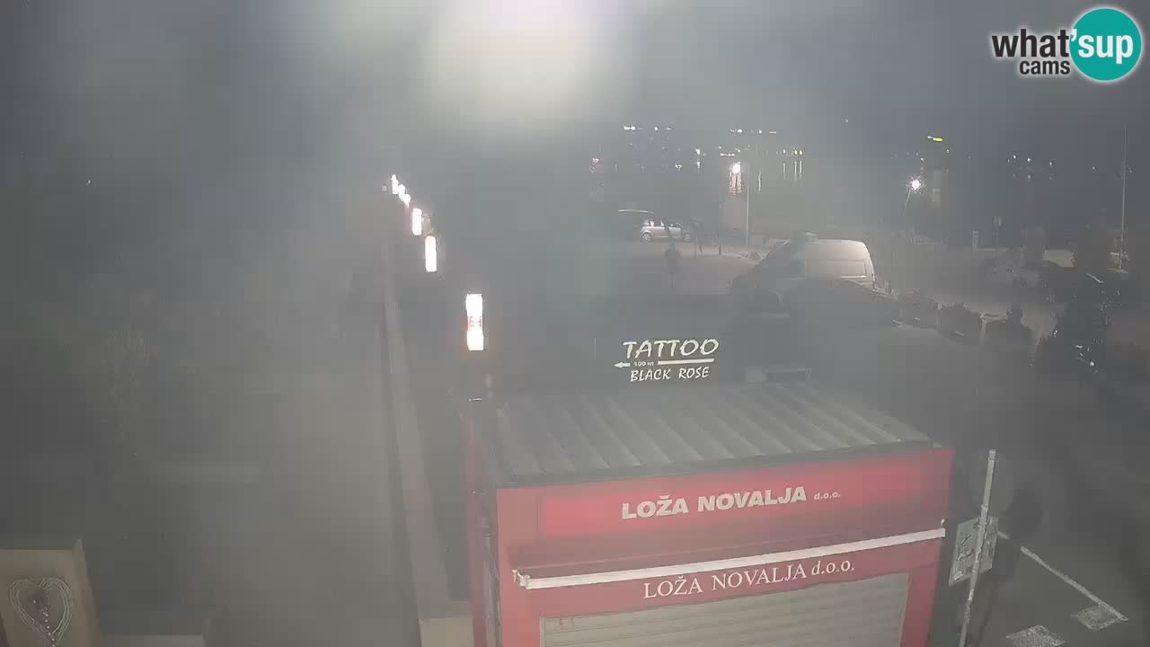 Live cam Novalja – Obala Petra Krešimira IV