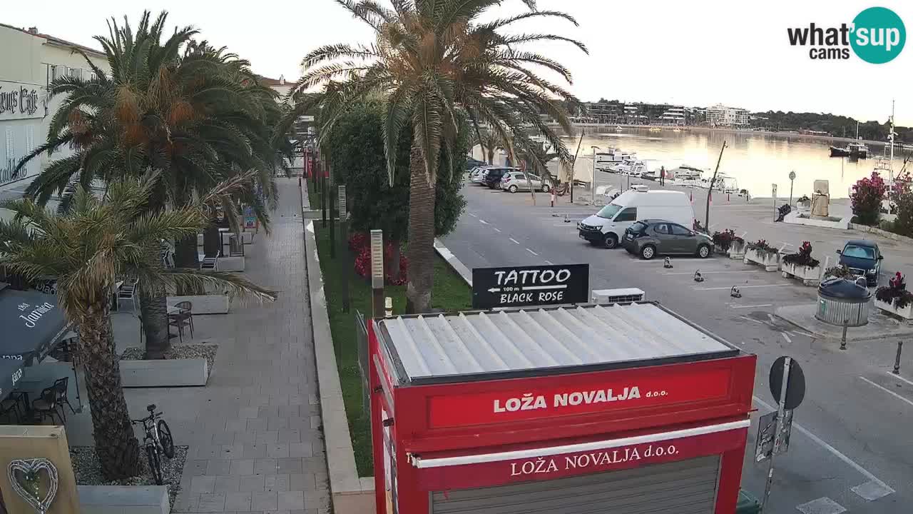 Live cam Novalja – Obala Petra Krešimira IV