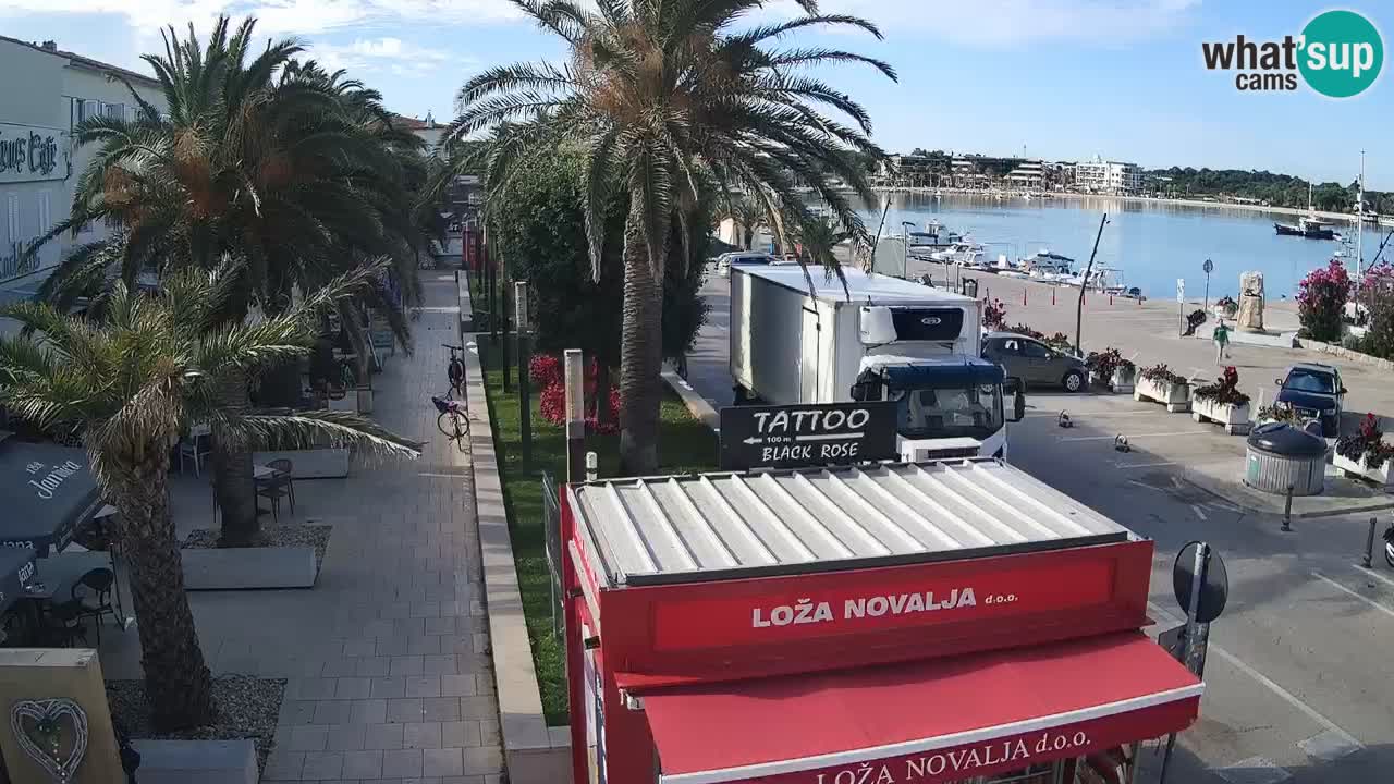 Webcam live Novalja – Obala Petra Krešimira IV
