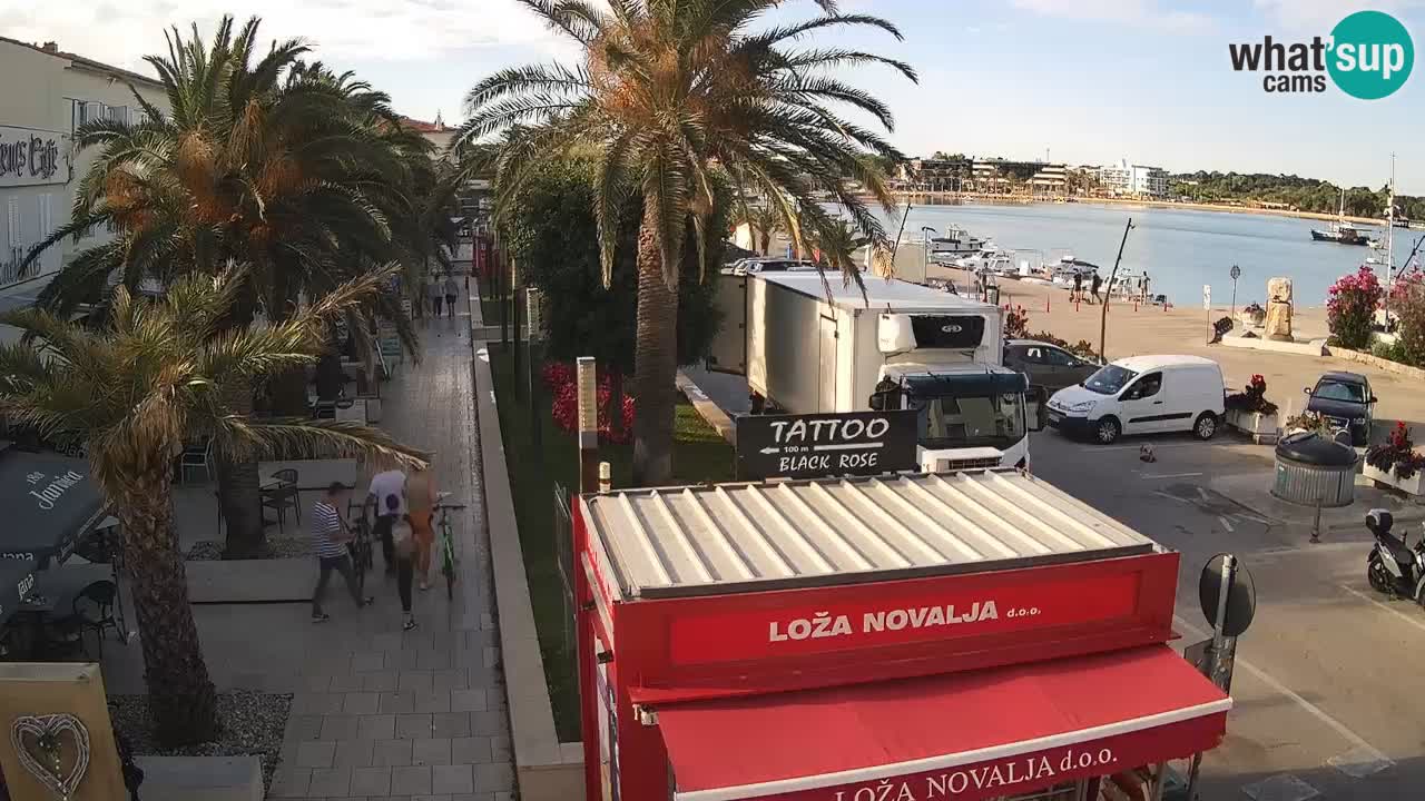 Webcam live Novalja – Obala Petra Krešimira IV