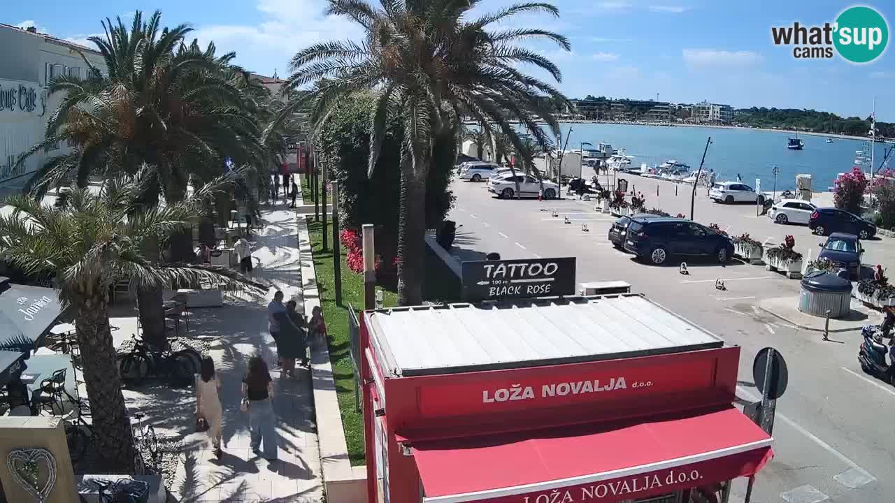 Spletna kamera Novalja – Obala Petra Krešimira IV