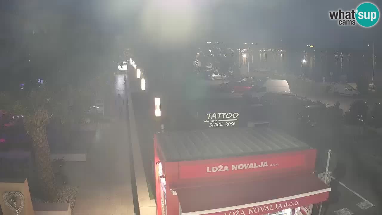 Live cam Novalja – Obala Petra Krešimira IV