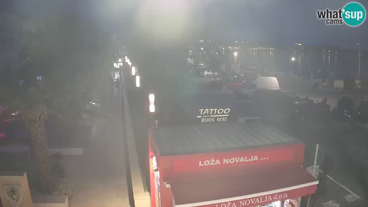 Live cam Novalja – Obala Petra Krešimira IV