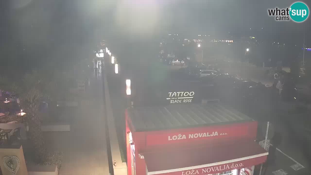 Live cam Novalja – Obala Petra Krešimira IV