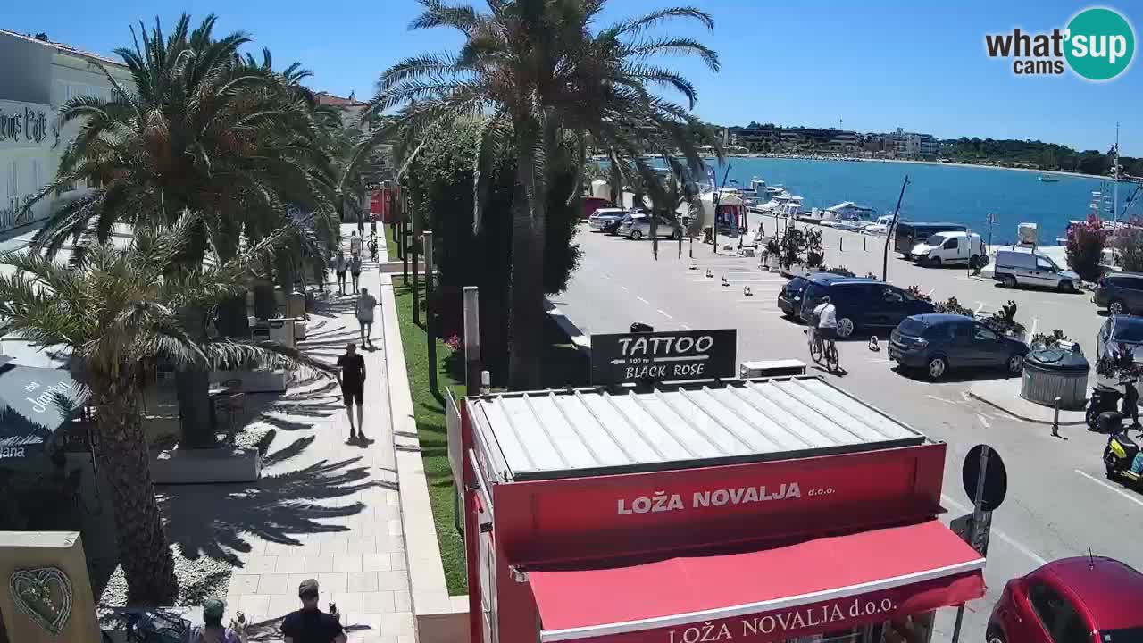 Live cam Novalja – Obala Petra Krešimira IV