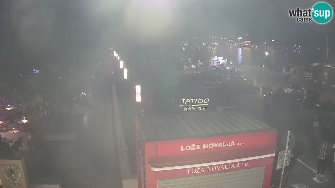 Camera en diecto Novalja – Obala Petra Krešimira IV