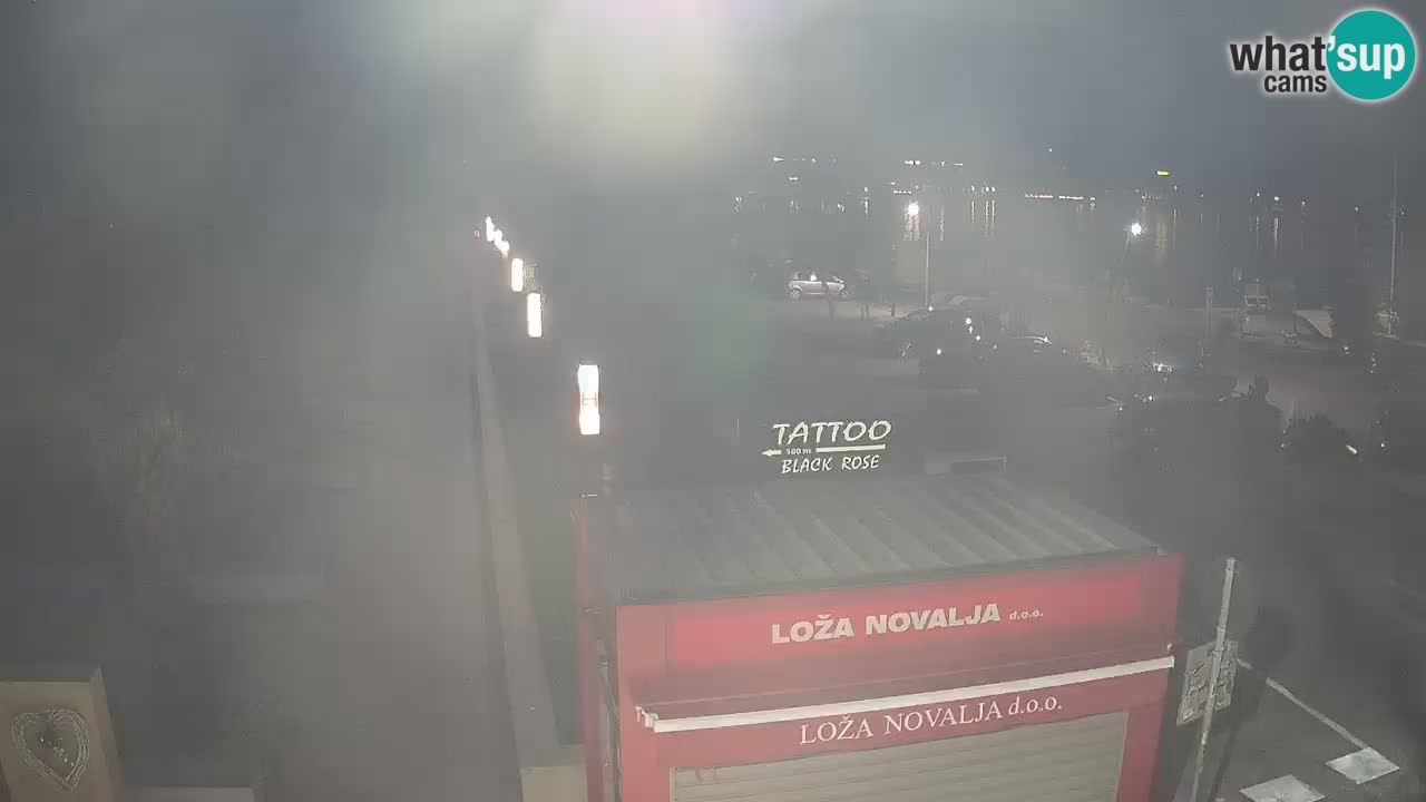 Webcam live Novalja – Obala Petra Krešimira IV