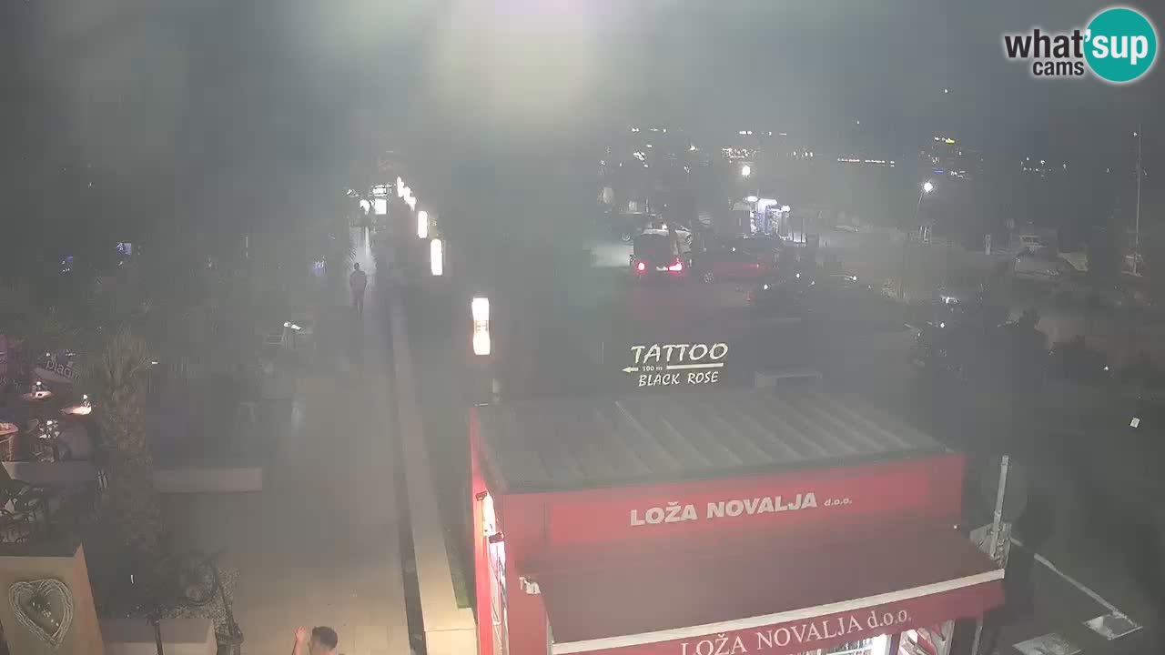 Camera en diecto Novalja – Obala Petra Krešimira IV