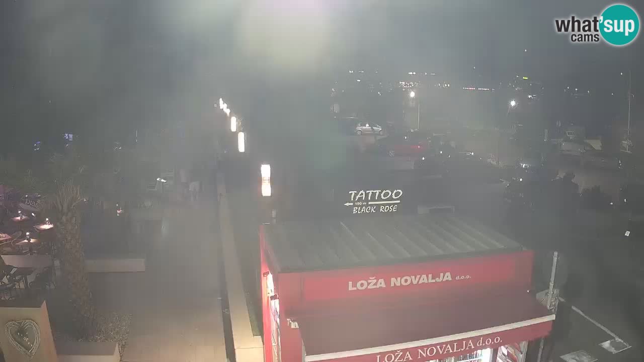 Camera en diecto Novalja – Obala Petra Krešimira IV