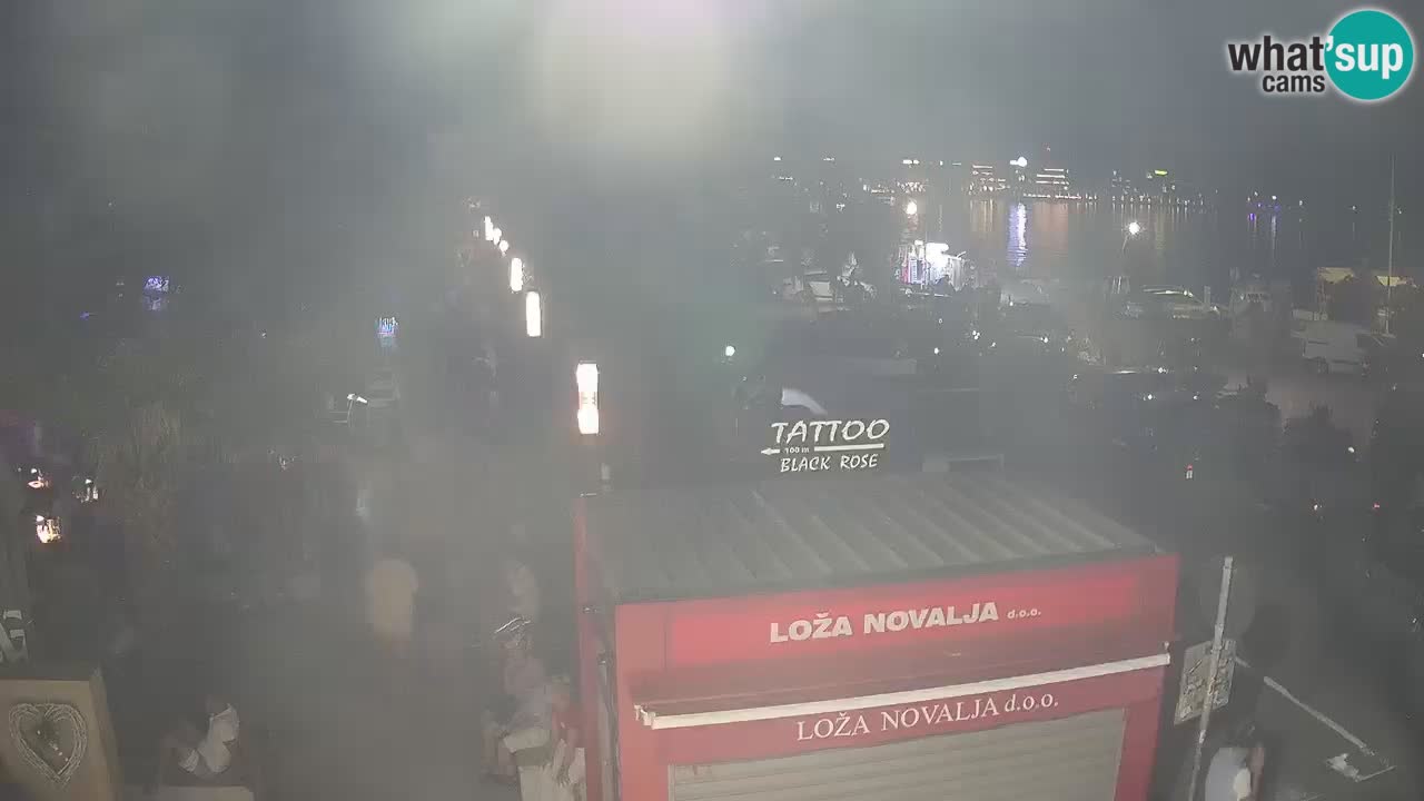 Live cam Novalja – Obala Petra Krešimira IV
