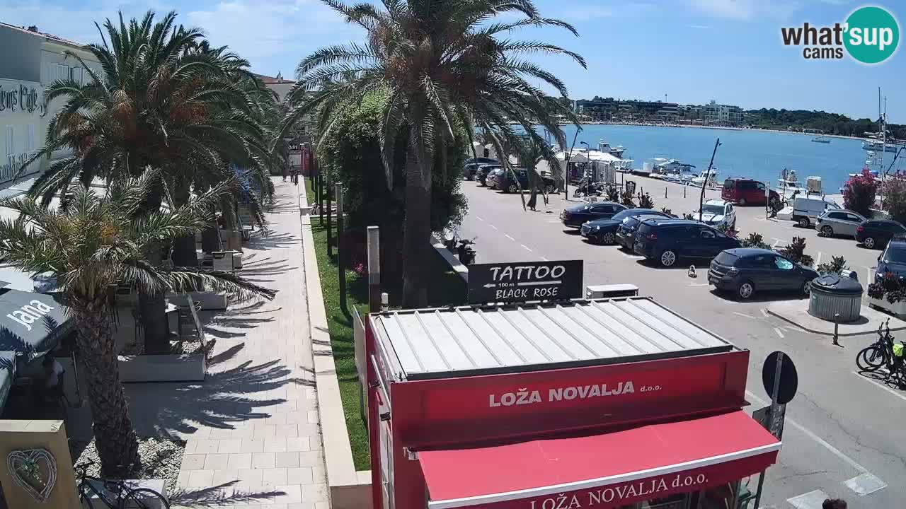 Live cam Novalja – Obala Petra Krešimira IV