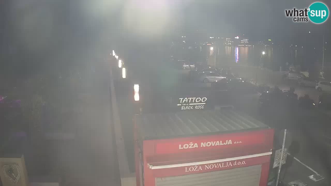 Camera en diecto Novalja – Obala Petra Krešimira IV