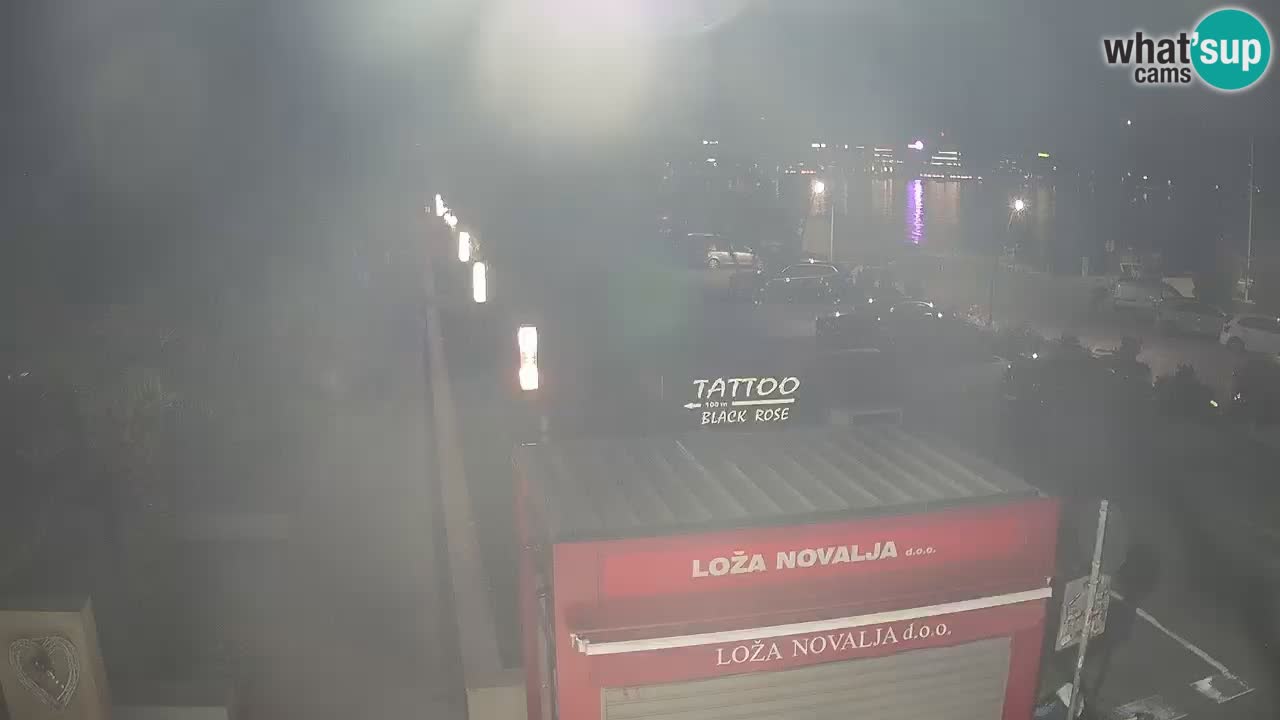 Camera en diecto Novalja – Obala Petra Krešimira IV