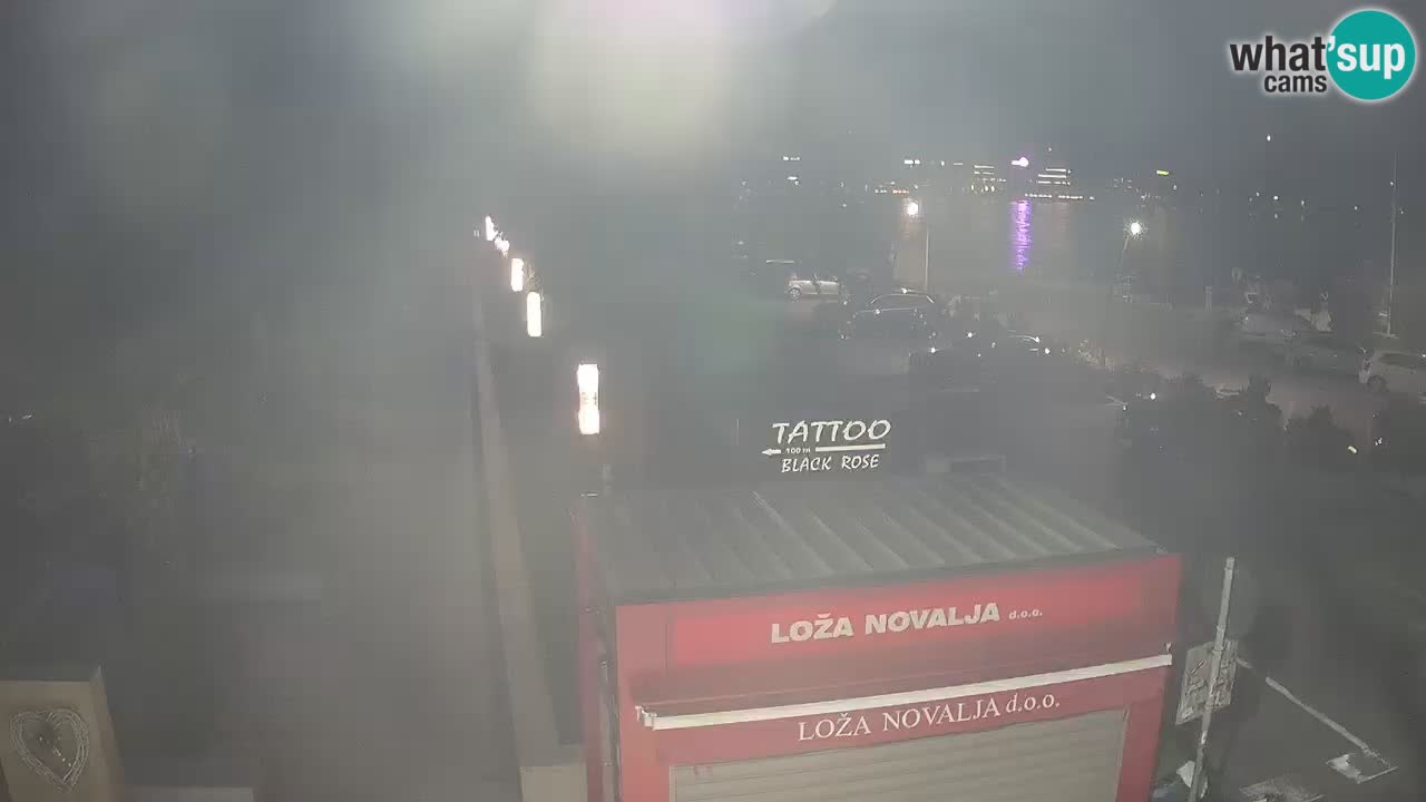 Camera en diecto Novalja – Obala Petra Krešimira IV
