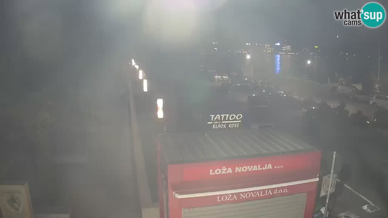 Camera en diecto Novalja – Obala Petra Krešimira IV