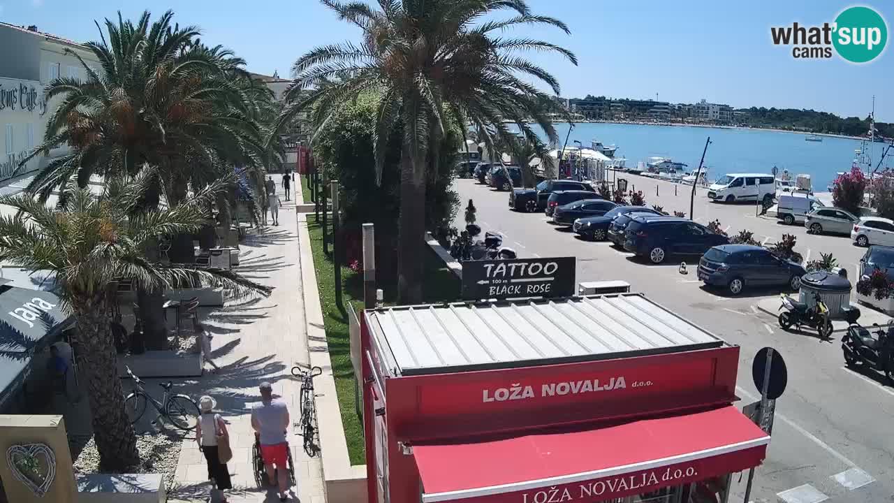 Live cam Novalja – Obala Petra Krešimira IV