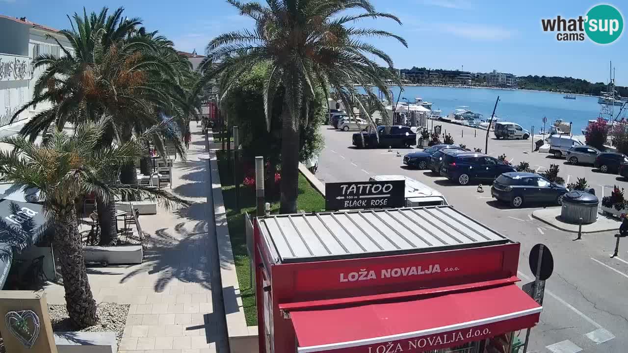 Live cam Novalja – Obala Petra Krešimira IV