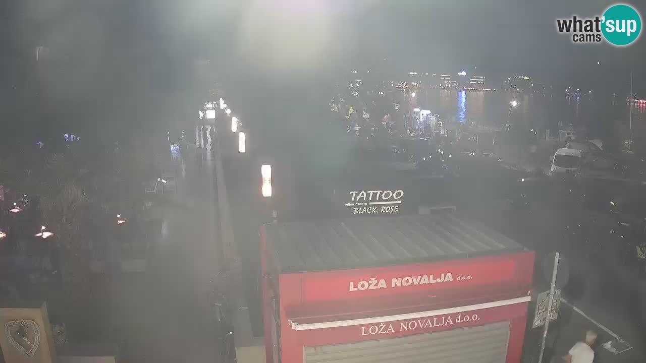 Web kamera Novalja – Obala Petra Krešimira IV