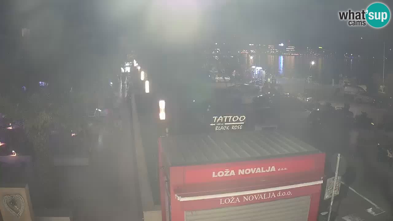 Web kamera Novalja – Obala Petra Krešimira IV