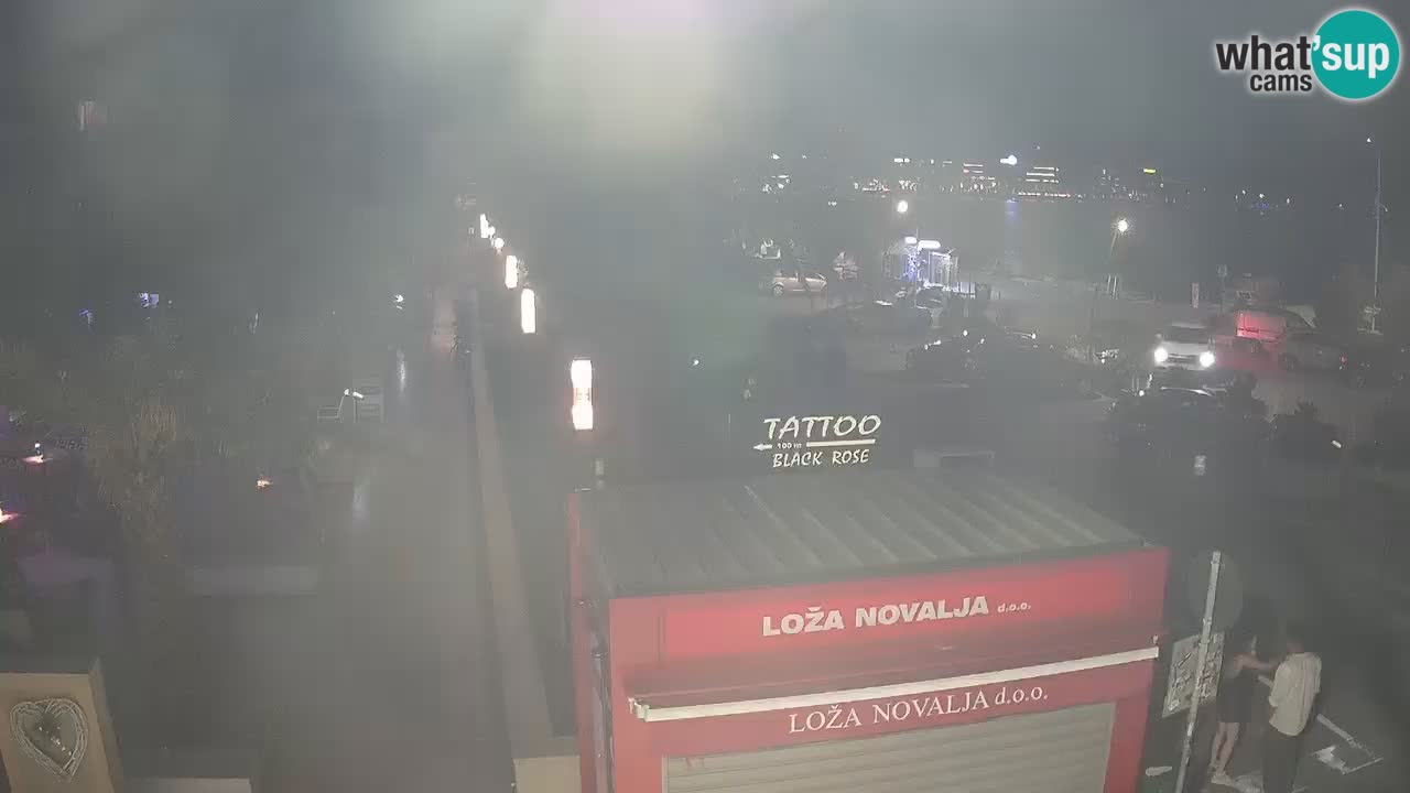 Camera en diecto Novalja – Obala Petra Krešimira IV