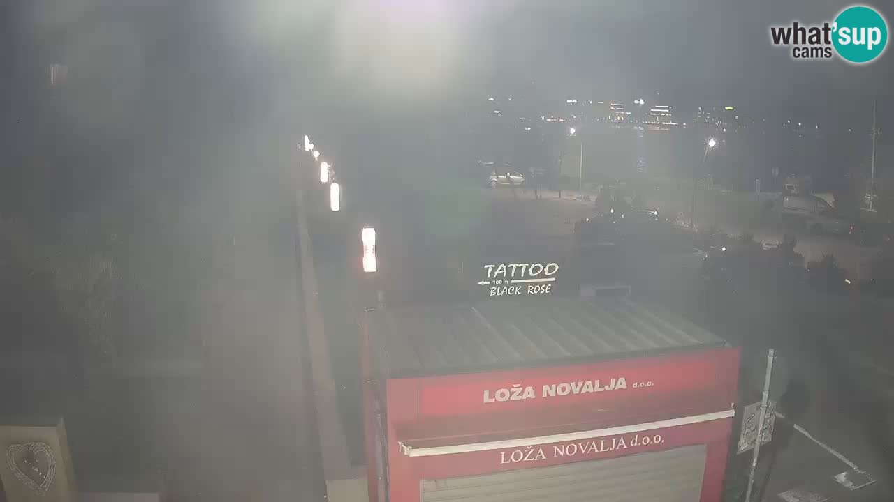 Camera en diecto Novalja – Obala Petra Krešimira IV