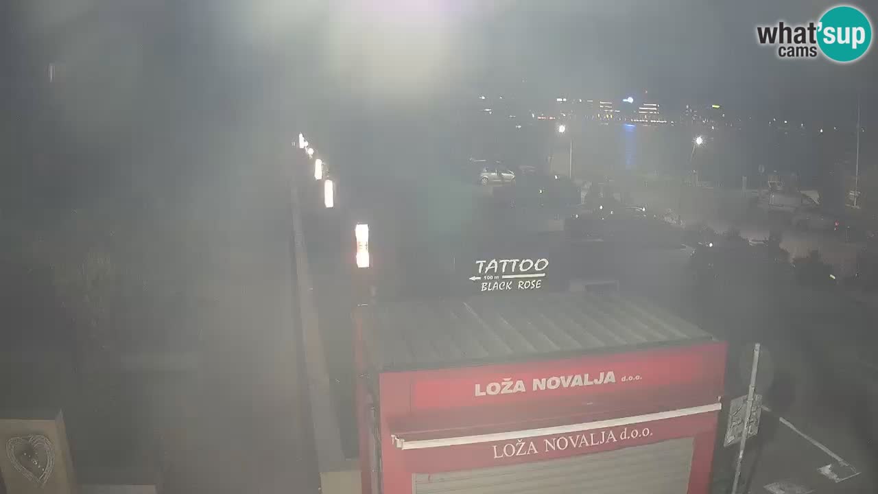 Live cam Novalja – Obala Petra Krešimira IV