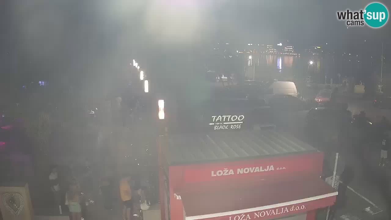 Live cam Novalja – Obala Petra Krešimira IV