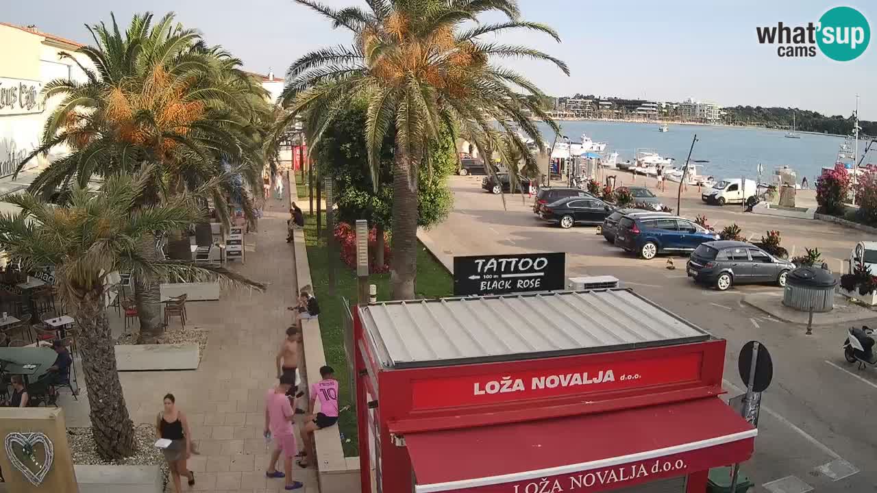 Web kamera Novalja – Obala Petra Krešimira IV