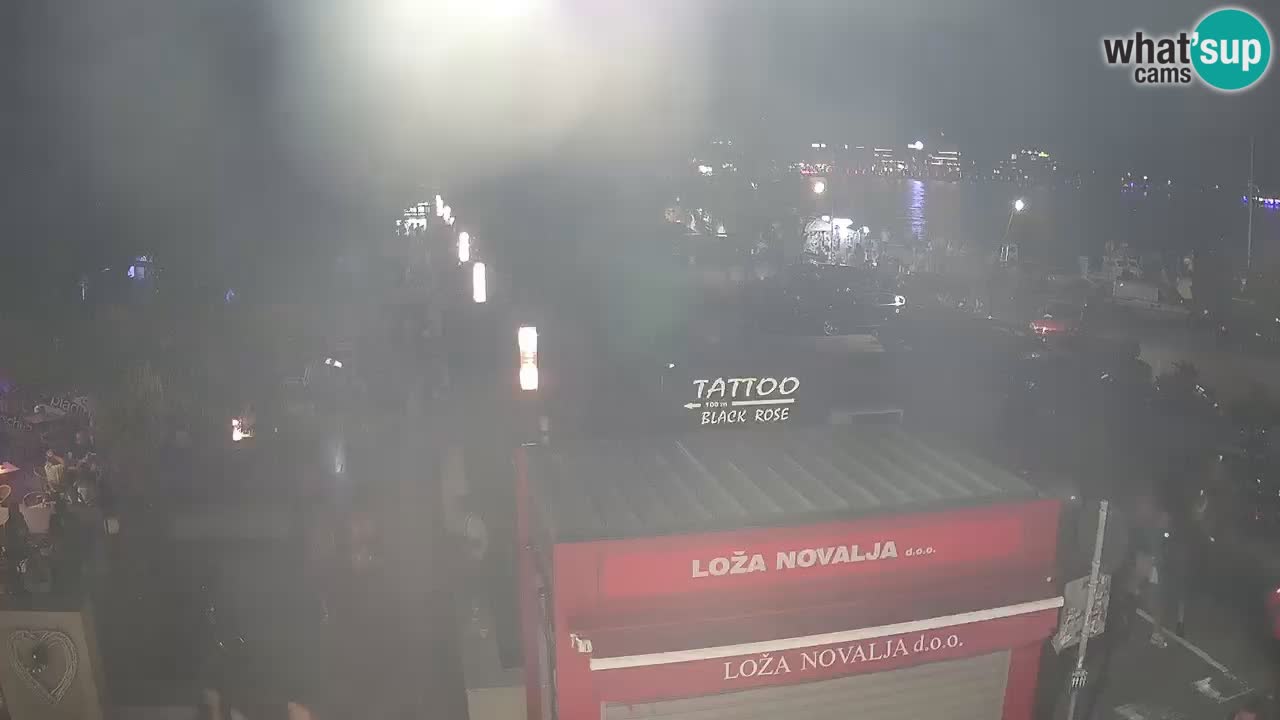 Camera en diecto Novalja – Obala Petra Krešimira IV