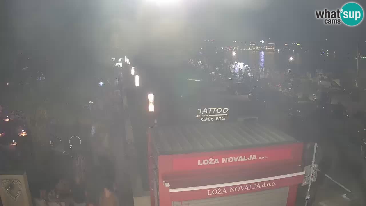 Camera en diecto Novalja – Obala Petra Krešimira IV