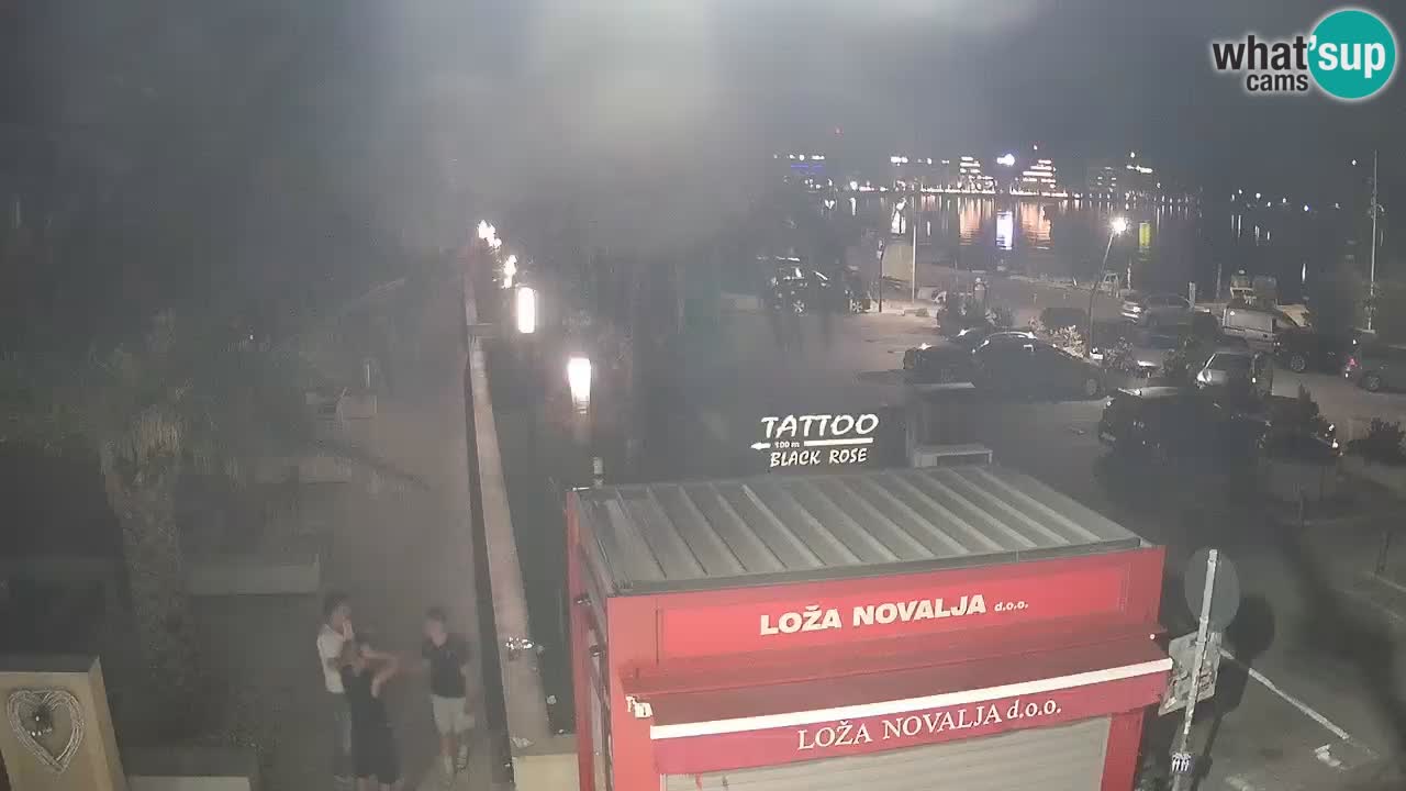 Web kamera Novalja – Obala Petra Krešimira IV