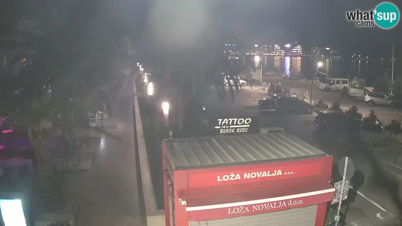 Camera en diecto Novalja – Obala Petra Krešimira IV