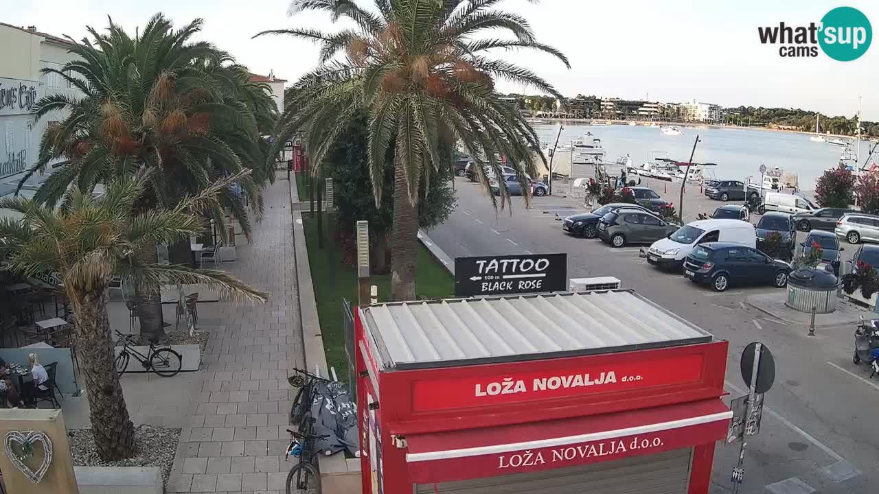 Spletna kamera Novalja – Obala Petra Krešimira IV