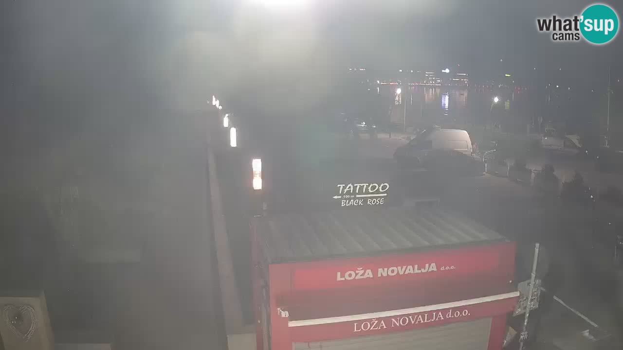 Web kamera Novalja – Obala Petra Krešimira IV