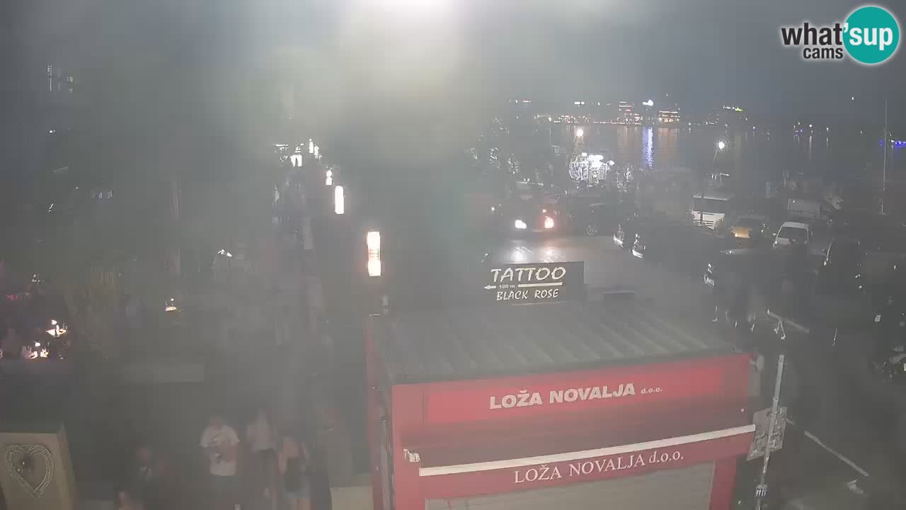 Web kamera Novalja – Obala Petra Krešimira IV