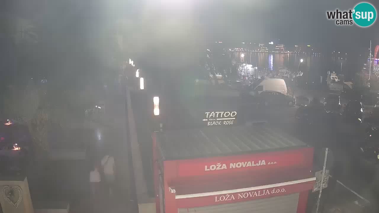 Camera en diecto Novalja – Obala Petra Krešimira IV
