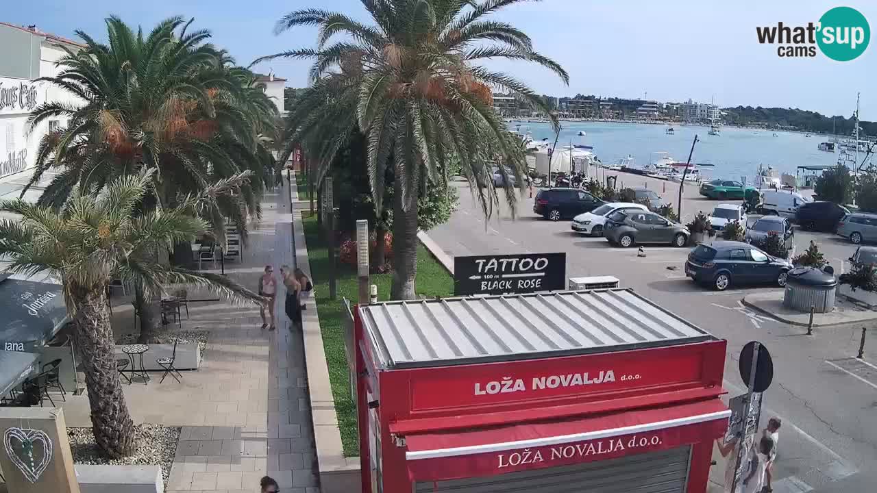 Spletna kamera Novalja – Obala Petra Krešimira IV