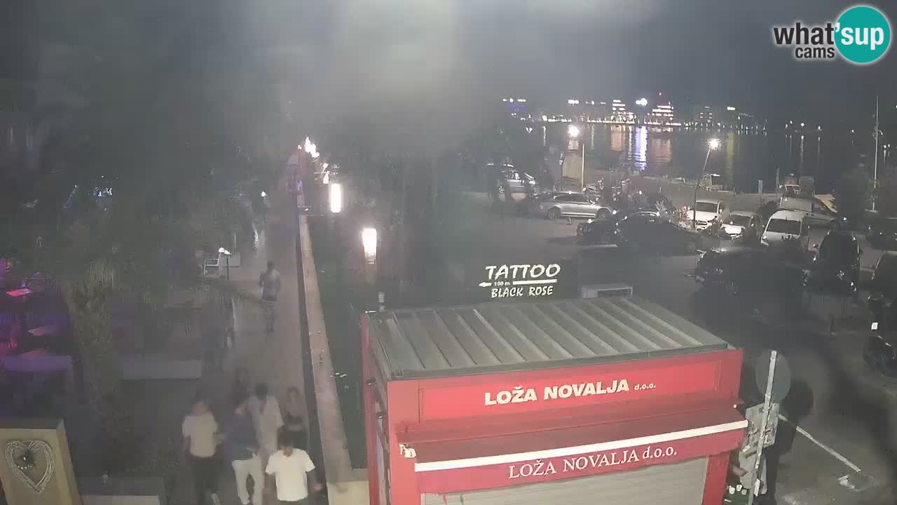 Camera en diecto Novalja – Obala Petra Krešimira IV