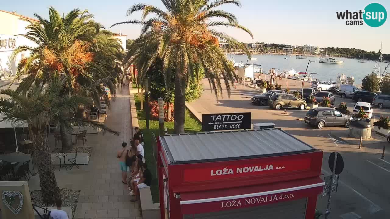 Spletna kamera Novalja – Obala Petra Krešimira IV