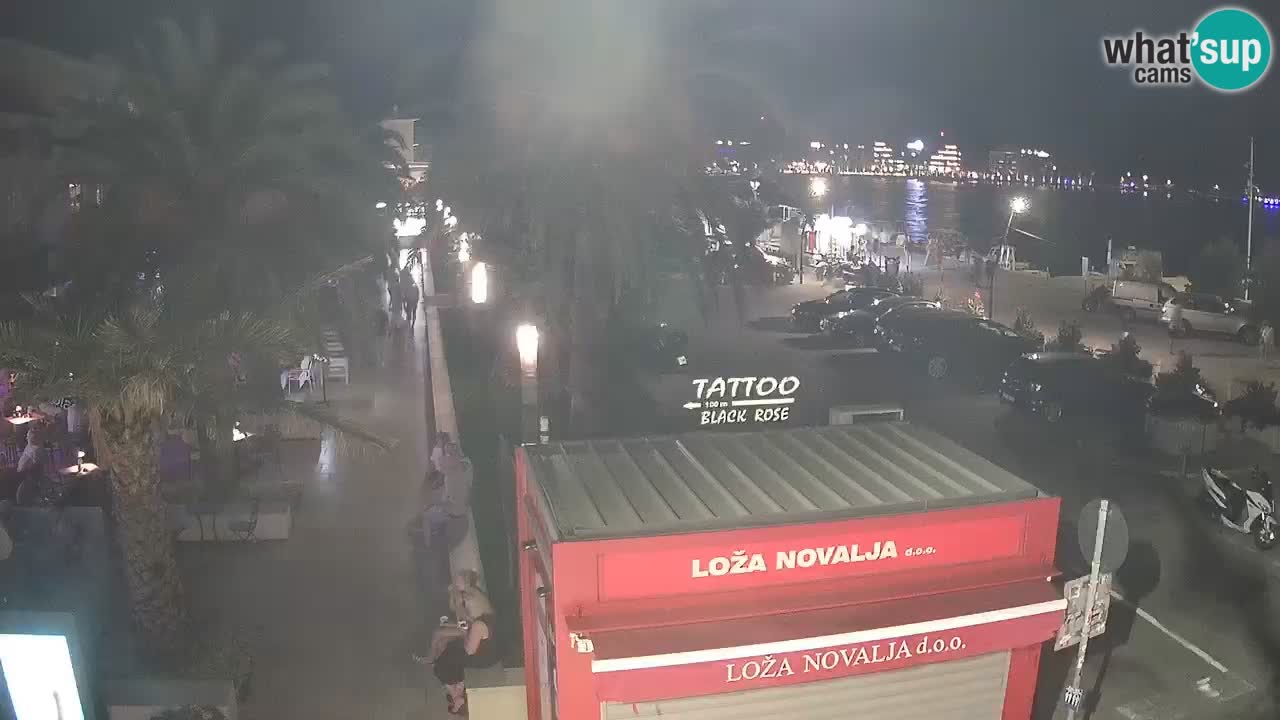 Camera en diecto Novalja – Obala Petra Krešimira IV