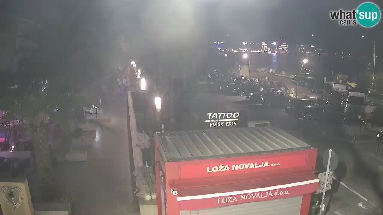 Web kamera Novalja – Obala Petra Krešimira IV