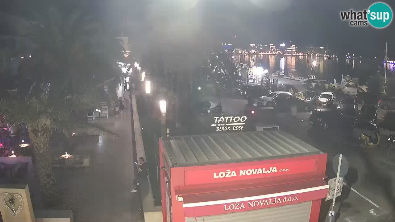 Live cam Novalja – Obala Petra Krešimira IV