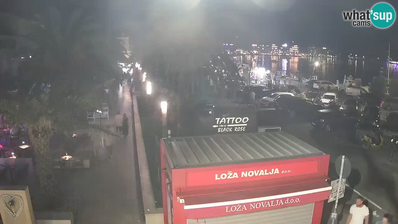 Web kamera Novalja – Obala Petra Krešimira IV