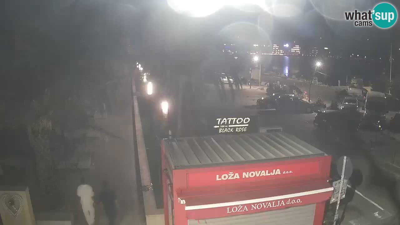 Live cam Novalja – Obala Petra Krešimira IV